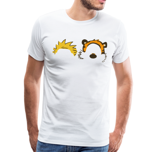 Calvin and Hobbes Faces Contour T-Shirt
